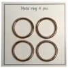 Go Handmade Metal O-ring, 4 stk, 28mm